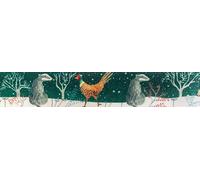 Berisfords Ruban en polyester, forêt/multicolore, 25 mm x 20 m