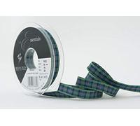 Berisfords Ruban en Polyester Motif Tartan, Flower of Scotland, 10 mm