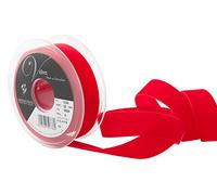 Berisfords Ruban en velours rouge, 10,2 x 3 x 10,2 cm