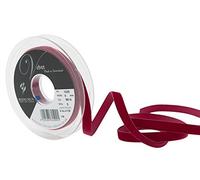 Berisfords Ruban en Velours, Velours, Rouge foncé, 10.2 x 1.5 x 10.2 cm
