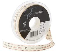Berisfords Ruban Motif Hand Made with Love cassé 15 mm
