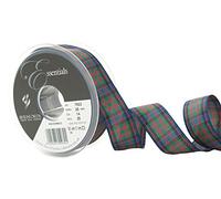 Berisfords Ruban Polyester Ruban Motif écossais, Macdonald, 25 mm