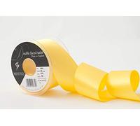 Berisfords Ruban Satin Double Face Jaune 50 mm
