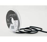 Berisfords Ruban Satin Double Face Noir 5 mm