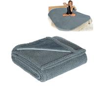 Berisyios Couverture d'amour imperméable pour le sexe - Couverture sexuelle imperméable en polaire douce - Super douce - Lavable en machine (gris, S : 71 x 100 cm)