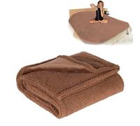 Berisyios Couverture d'amour imperméable pour le sexe - Couverture sexuelle imperméable en polaire douce - Super douce - Lavable en machine (marron, taille XL : 145 x 216 cm)