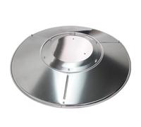 berjalan Bouclier réflecteur pour chauffage de terrasse, accessoires de rechange pour chauffages extérieurs au propane, dôme supérieur, support à 3 trous, diamètre 83 cm