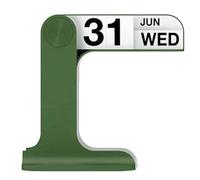 berjalan Calendrier Réversible Calendrier de Bureau Rotatif Artisanat Décoratif Ornaments Décoration pour Pièces de Rechange Accessoires pour, Vert