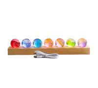 berjalan Fantastique Boule D'Étoile en Verre Coloré Planète Lumineuse Astronomie Planètes Boule Style Fantastique Décoration de B