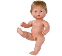 Berjuan poupée bébé Nouveau-né européen 38 cm garçon Ivoire G