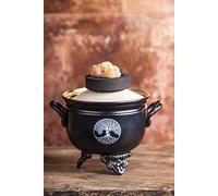 Berk KH-638 - Bol d'encens ignifuge - Arbre de vie - Cauldron - En fer léger - Pour encens et smudge - Pour fumage à la sauge