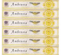 Berk Lot de 6 paquets d'encens Holy Smoke - Ambrosia (environ 8 à 10 bâtonnets par paquet)