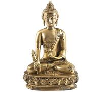 Berk - Statuette de Bouddha de médecine en Bronze 20 cm Or Classique pour Maison