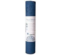 Berk Tapis de yoga bleu | 182 x 61 cm | 6 mm | double couche | avec Fleur de vie | en TPE écologique