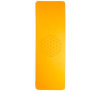 Berk Tapis de yoga orange | 182 x 61 cm | 6 mm | double couche | avec Fleur de vie | en TPE écologique
