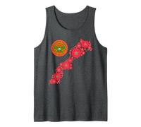 Berkane Foot Drapeau Maroc Carte Sahara Marocain Débardeur