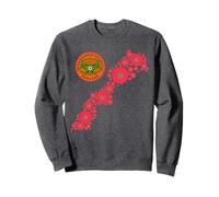 Berkane Foot Drapeau Maroc Carte Sahara Marocain Sweatshirt