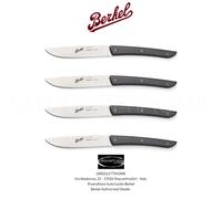 BERKEL Set 4 Couteaux à Steak Noir G