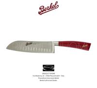 Berkel - Elegance Rouge - Couteau Santoku 18 Cm - Viande Poisson Légumes