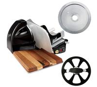 Berkel Home Line 200 Plus Trancheuse professionnelle avec kit de construction et planche à découper faite à la main pour pain et planche d'insertion faite à la main, précise, silencieuse, sûre