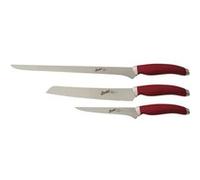 BERKEL Jeu de 3 Couteaux à Jambon Teknica Rouge