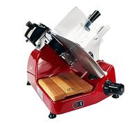 Berkel Pro Line XS 25 Trancheuse professionnelle pour votre cuisine avec planche en bois de fût 100 % fabriquée à la main Rouge
