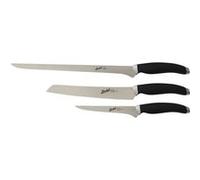 BERKEL Teknica Jeu de 3 Couteaux à Jambon Noir