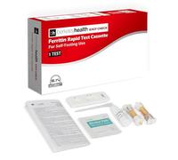 Berkeley Health Kit d'autotest Anémie à domicile - Carence en fer et contrôle sanguin de ferritine - Dépistage à domicile avec des résultats rapides - Précision de 95 % - 1 paquet