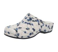 Berkemann Chaussons Donata pour femme, Bleu à pois blanc cassé, 41.5 EU