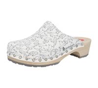 Berkemann Femme Metro-Toeffler Sabot, Noir/Blanc, 42 2/3 EU