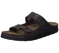 Berkemann Homme Adam Slipper, Marron Foncé/Noir, 47 EU