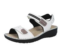 Berkemann Leni 03102, Sandales pour Femme - Blanc - White - Weiß (weiß 101), 37