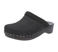 Berkemann Soft-Toeffler, Sabot en Bois, Unisex, Noir, Cuir Gras/Nubuck