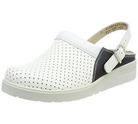Berkemann Tec-Pro-Brage, Sabot Professionnel, Unisex, Blanc/Océan, Cuir
