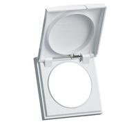 Berker 0918282501 Rahmen 1fach Mit Klappdeckel Integro Flow Braun, Matt