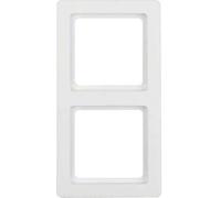 Hager q.1 - Cadre 2 postes Blanc polaire