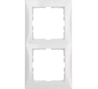 Frame 2gang, S.1, p. white glossy