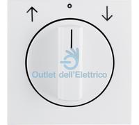 BERKER 10808989 Pièce Centrale Avec Bouton Pour Interrupteur À Bouton Pour Volet