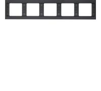 Berker 13937006 Cadre 5fach Horizontal K.1 Anthracite/Mat
