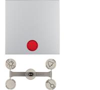 Berker 16211404 Bascule Avec 5 Joint Lentilles B.7 Aluminium/Mat