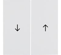 Berker 16258989 Boutons avec Impression Symbole Flèche S.1 Blanc Polaire , Poli