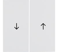 Berker 16258989 Boutons avec Impression Symbole Flèche S.1 Blanc Polaire , Poli