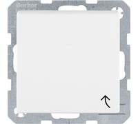 Berker 47511909 Prise Schuko avec Couvercle Rabattable Blanc Polaire, Mat