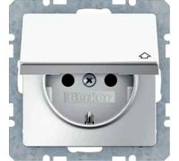 Berker 47516069 UP Prise rabattable Blanc polaire velours Q.1/Q.3