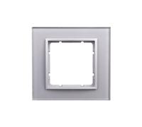 Berker B.7 cadre simple en verre aluminium 10116414