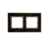 Berker B.7 Double cadre anthracite en verre 10126616