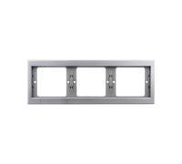 Berker B.Carré triple cadre horizontal acier Berker K.5 13737004