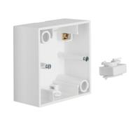 Hager S1 - Caisse Socket 1 poste blanc polaire