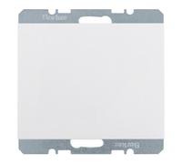 Hager K1 - Plaque aveugle avec rack Blanc polaire