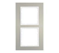 berker Berker Cadre 2f. alu/pws 10123904 Quantité:1